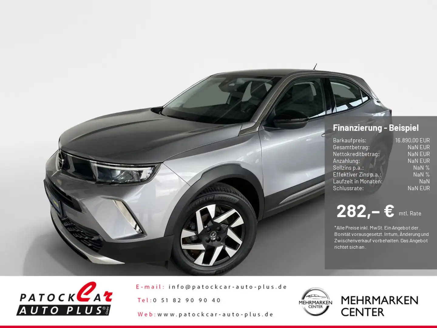 Opel Mokka 1.2 Business Elegance AHK-abn./8-fach b Grau - 1