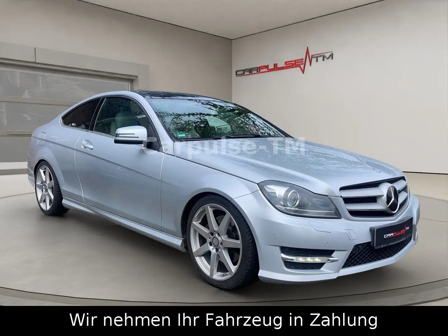 Mercedes-Benz C 350 CGI Coupe AMG LINE-Distronic-306PS-2Hand Argent - 1