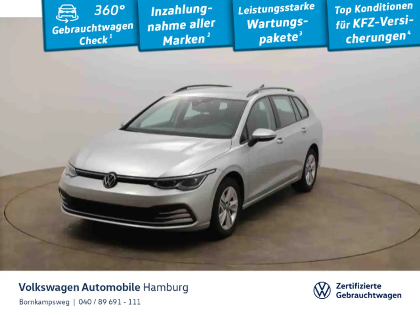 Volkswagen Golf Variant Golf VIII Variant 1.5 eTSI Life DSG LED Navi Silber - 1