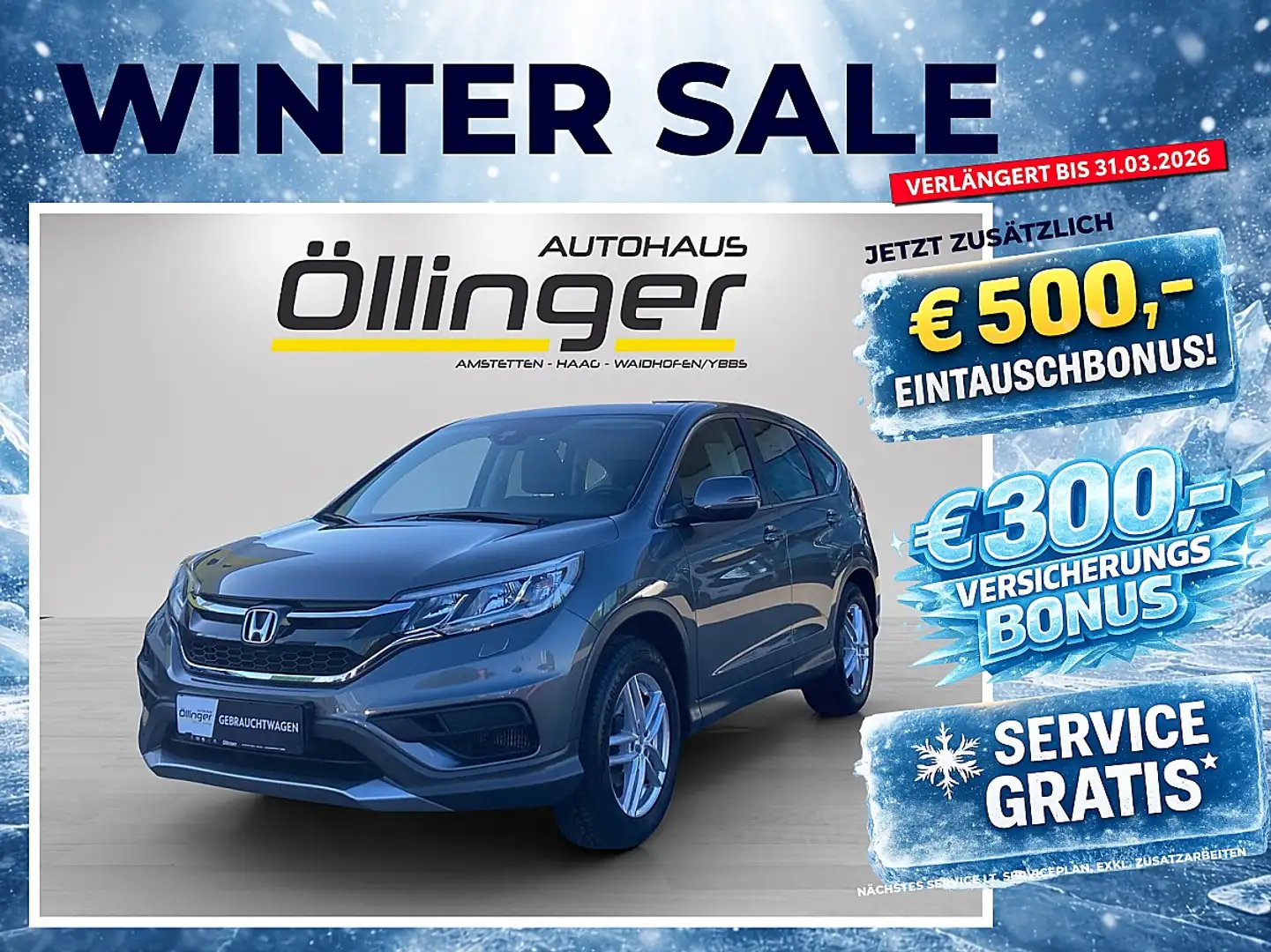 Honda CR-V 1,6i-DTEC Comfort Grau - 1