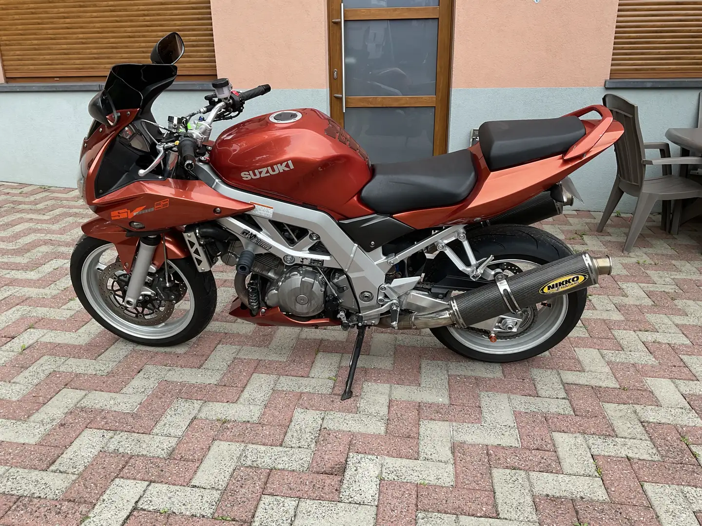 Suzuki SV 1000 origine et chicanes sport Оранжевий - 2