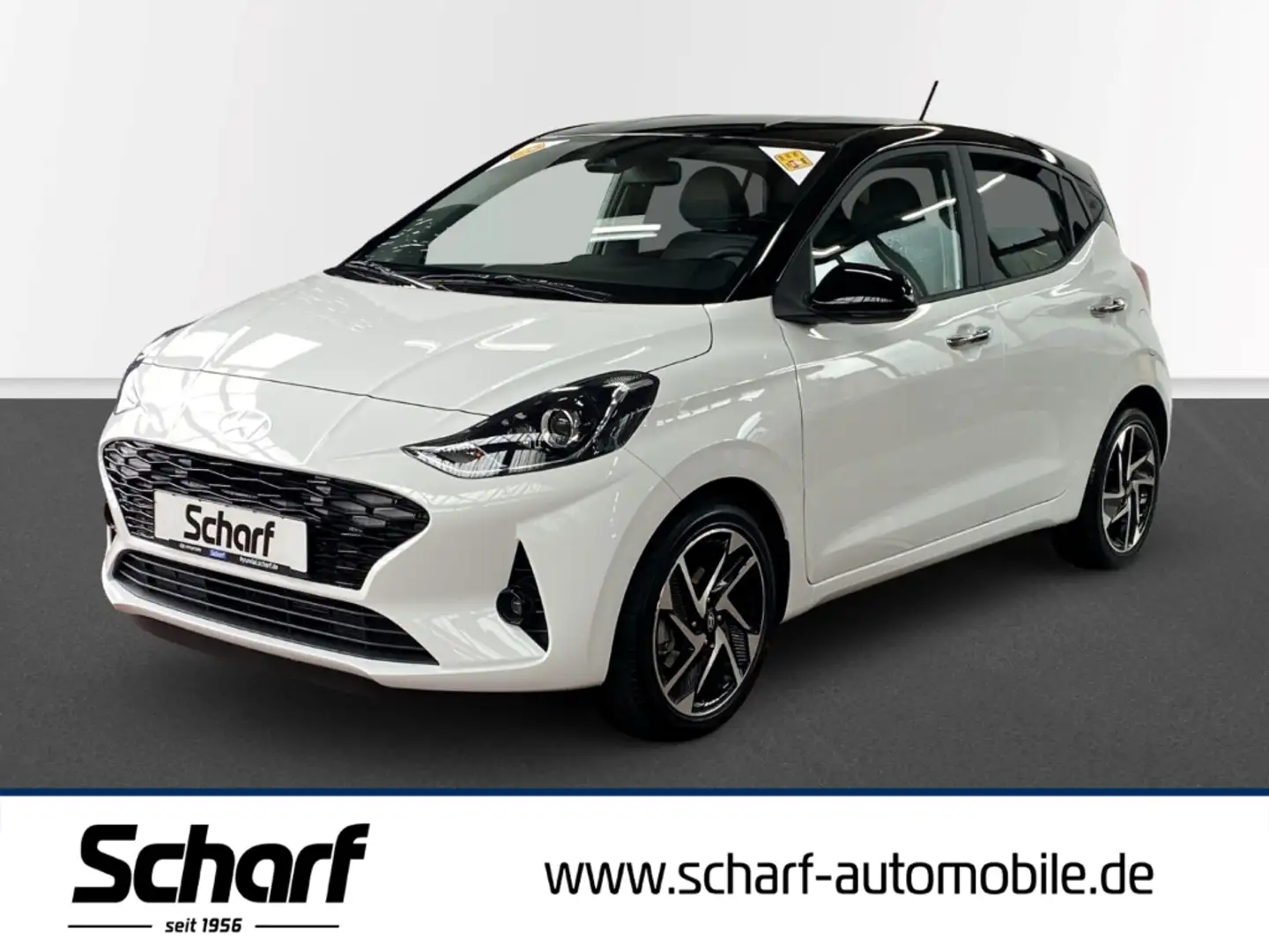 Hyundai i10 FL Prime Smart Key Dachlackierung Navi Auto Klimaa Weiß - 1