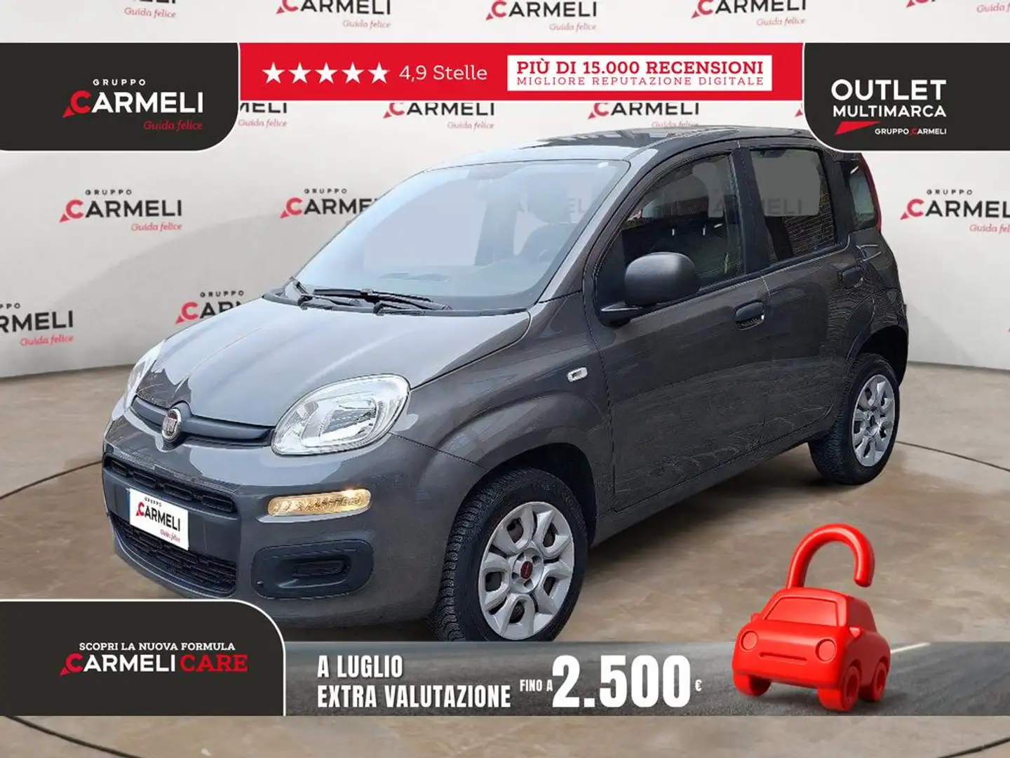 Fiat Panda 0.9 t.air t. natural power Easy 70cv Grigio - 1