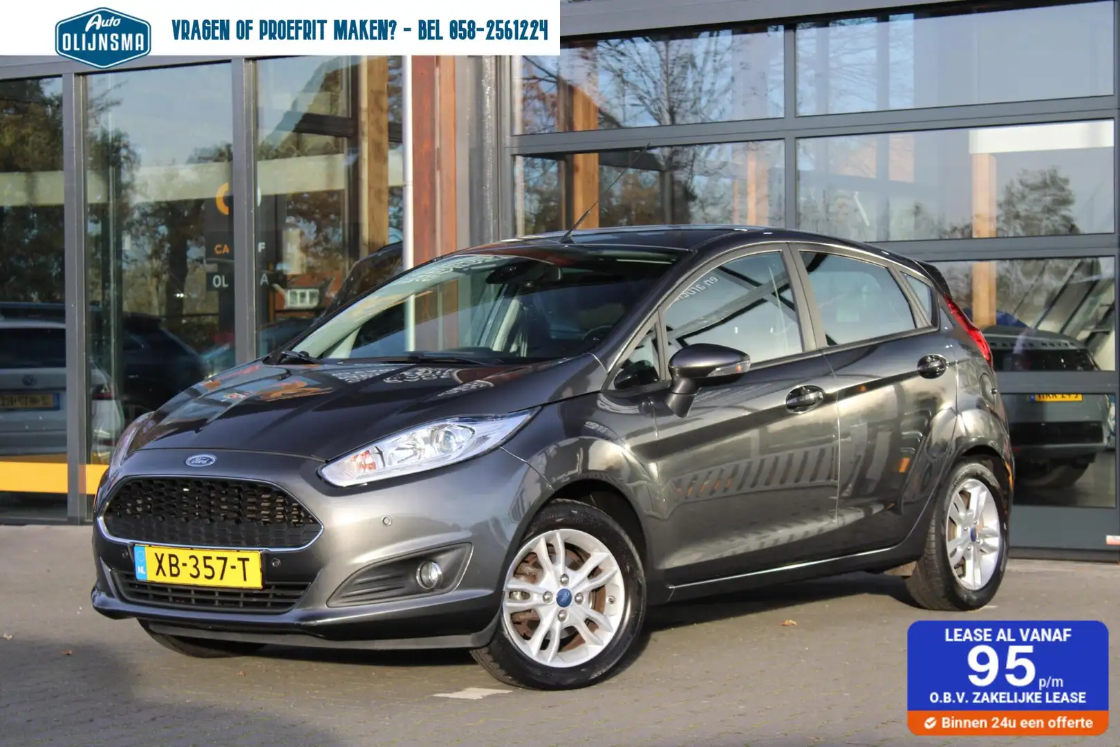 Ford Fiesta 1.0 Style Ultimate|parkeersensoren voor+achter| Grijs - 1