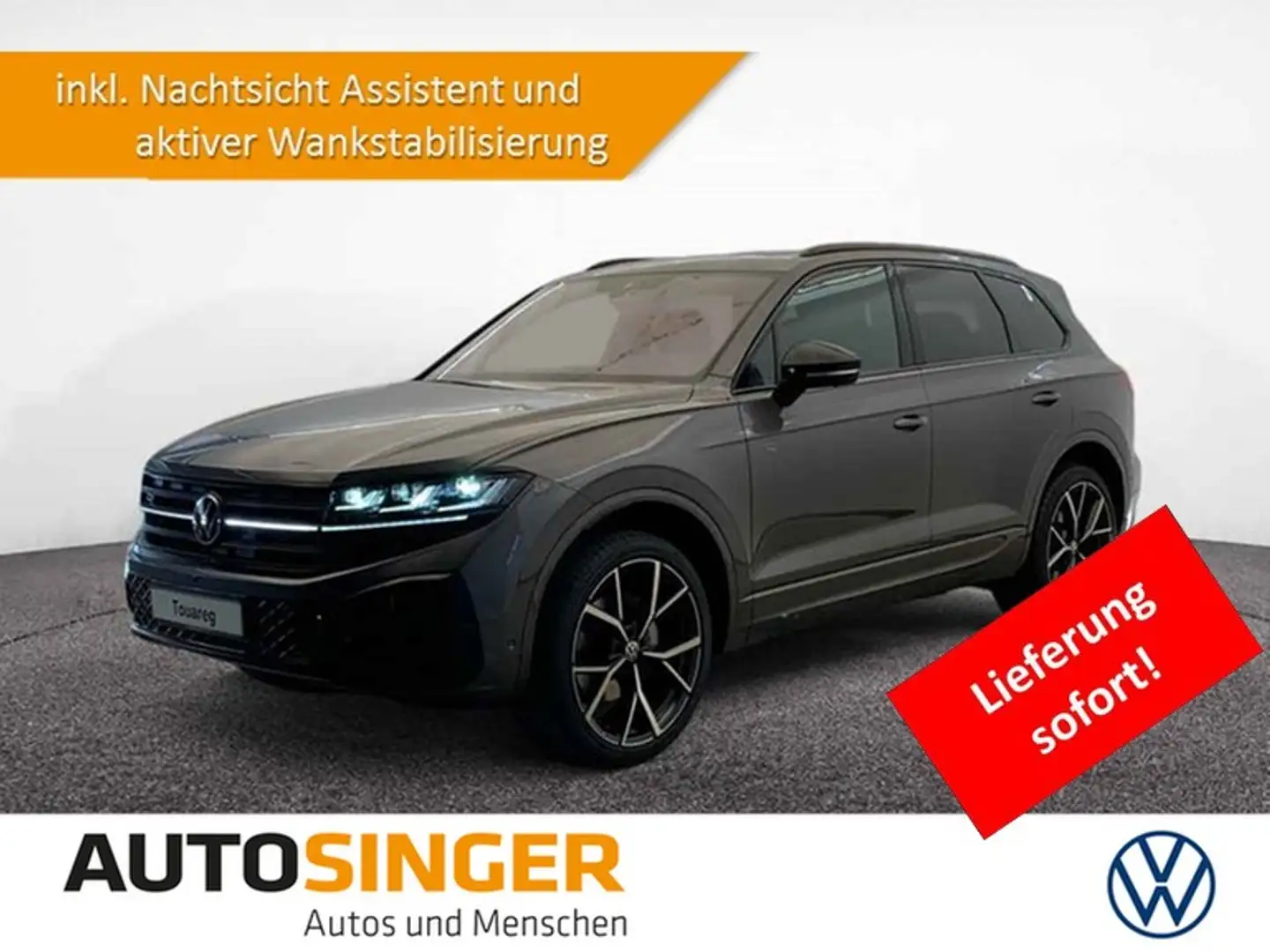 Volkswagen Touareg R-Line TDI NACHT*LUFT*WANK*STDHZ*ALLRADL Grau - 1