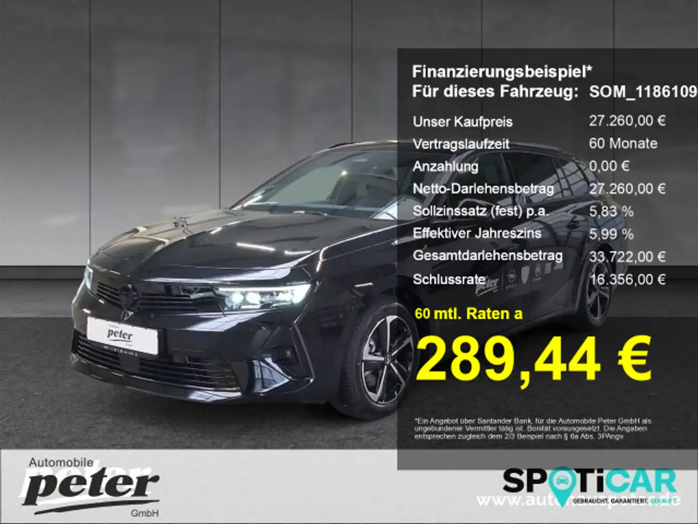 Opel Astra Astra L ST 1.2 GS LED-Matrix Navi Allwetter (BG) Schwarz - 1