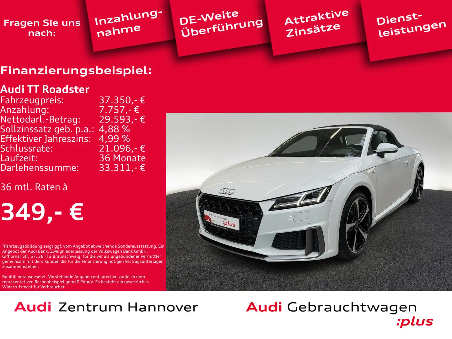 Audi TT 40 TFSI S line Sel. Kamera DAB Navi Weiß - 2