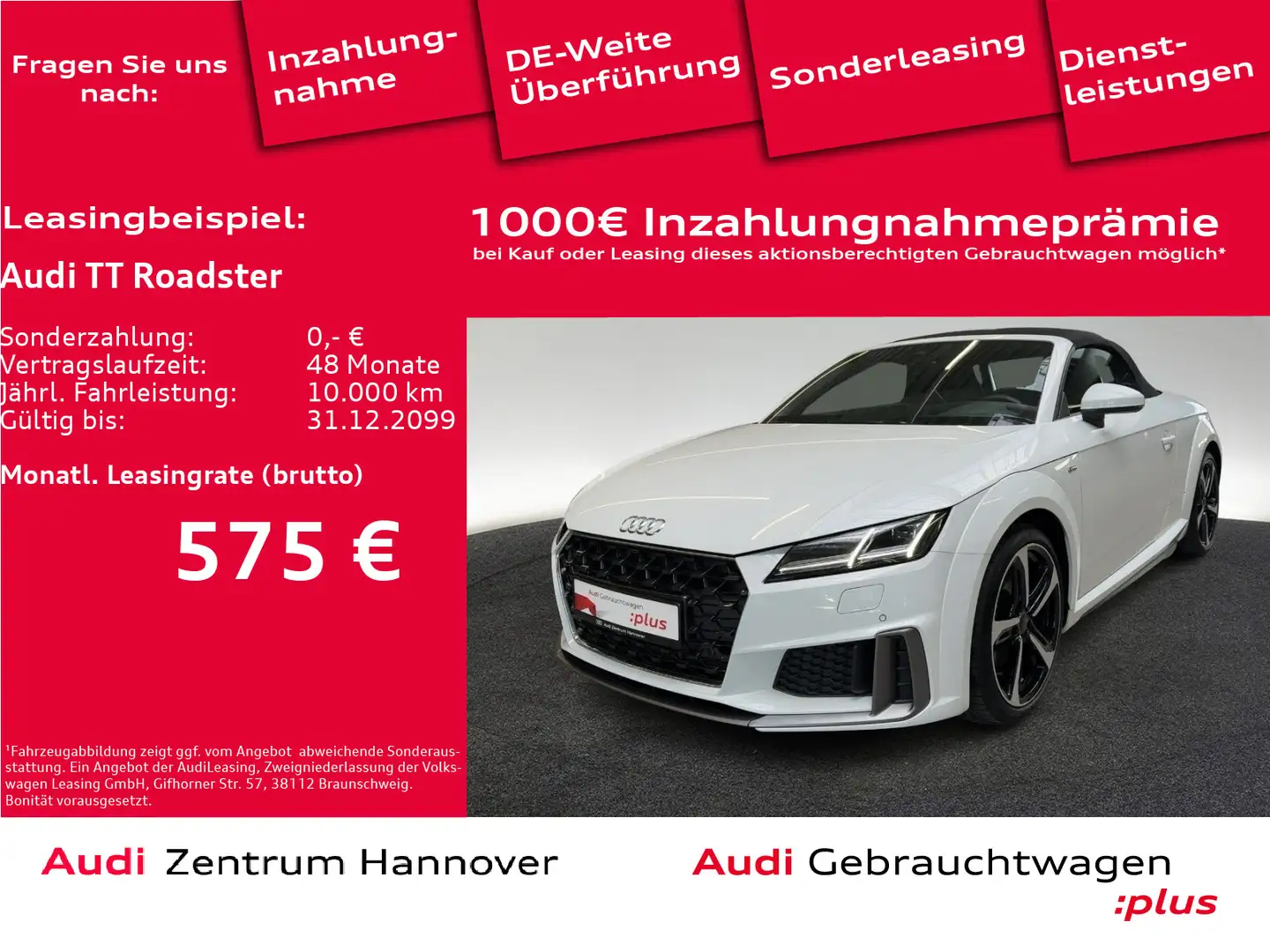 Audi TT 40 TFSI S line Sel. Kamera DAB Navi Weiß - 1