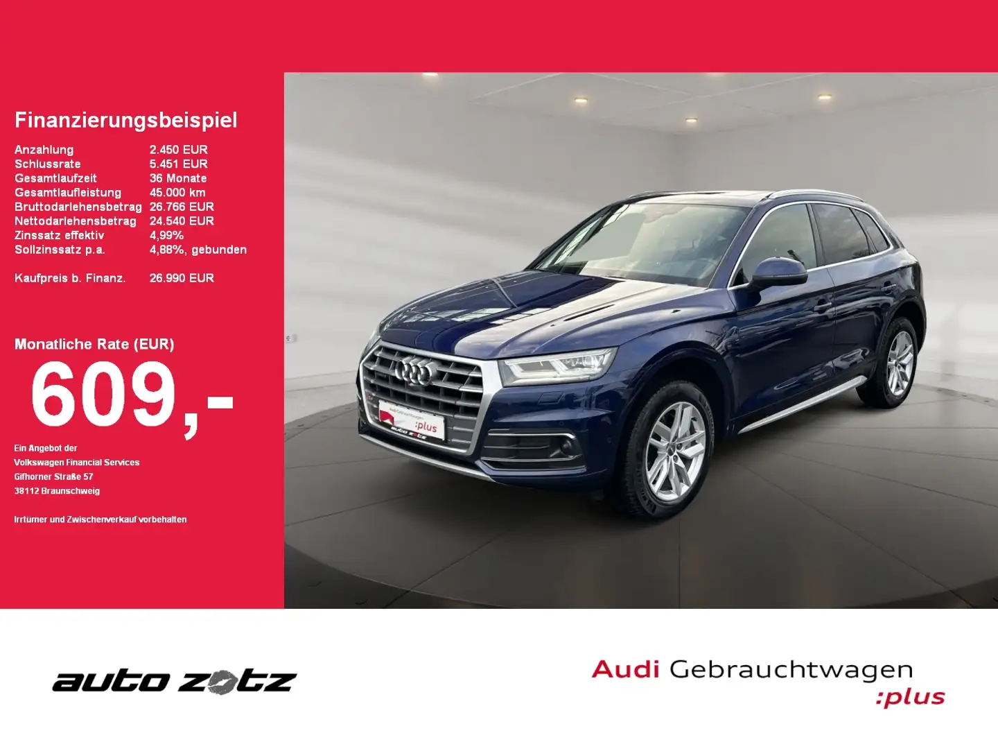 Audi Q5 Sport 2.0TDI quattro S tronic 360,Kam.,PANO Bleu - 1
