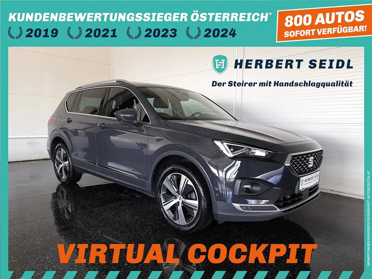 SEAT Tarraco XCELLENCE 4x4 2,0 TDI DSG *VOLL-LED / VIRTUELL ... Grau - 1