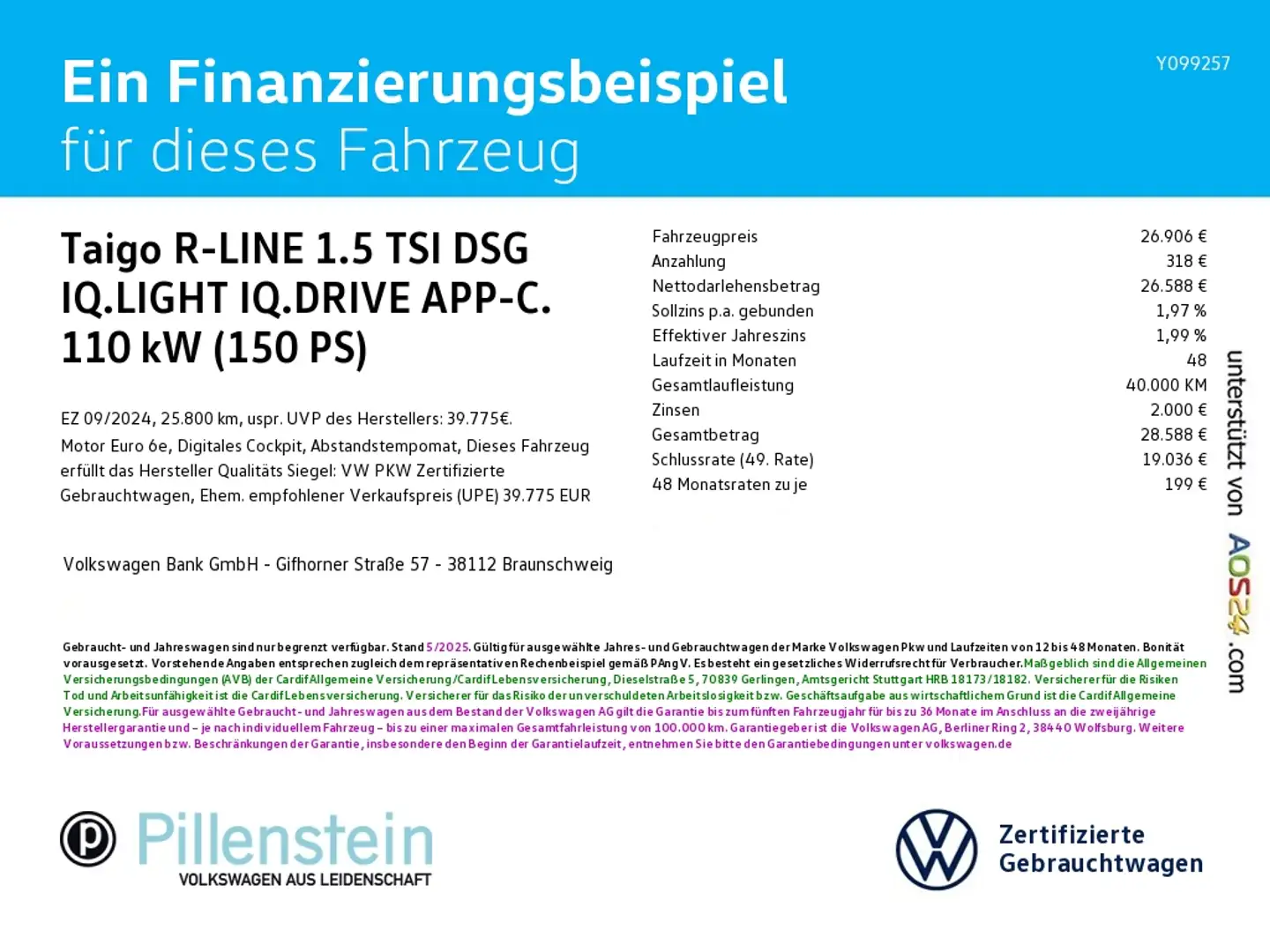 Volkswagen Taigo R-LINE 1.5 TSI DSG IQ.LIGHT IQ.DRIVE APP-C. Schwarz - 2