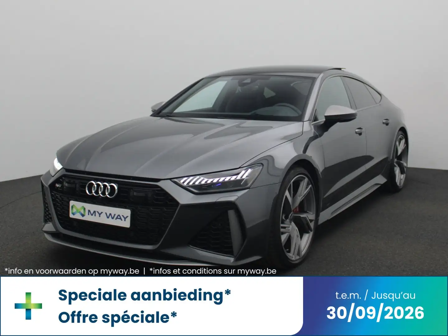 Audi RS7 4.0 V8 TFSI 630 PK Tiptronic - Glazen panoramadak - Bang & Olufsen Premium 3D - Adaptive cruise control - 360° Camera Grau - 1