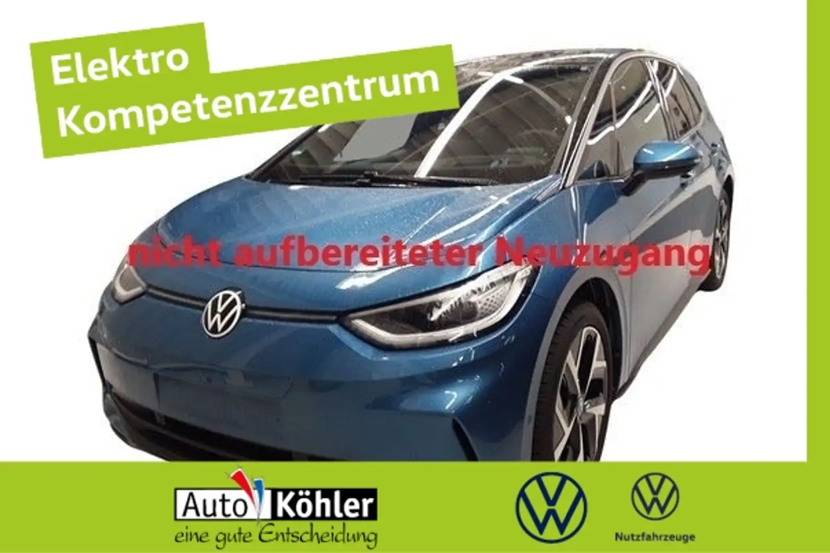 Volkswagen ID.3 Pro S Matrix 2xKlima 360 ACC AUT Alcant. LM Blau - 1