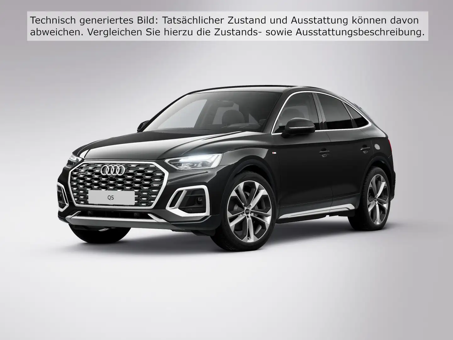 Audi Q5 45 TFSI S line quat. Navi Pano AHZV Schwarz - 2