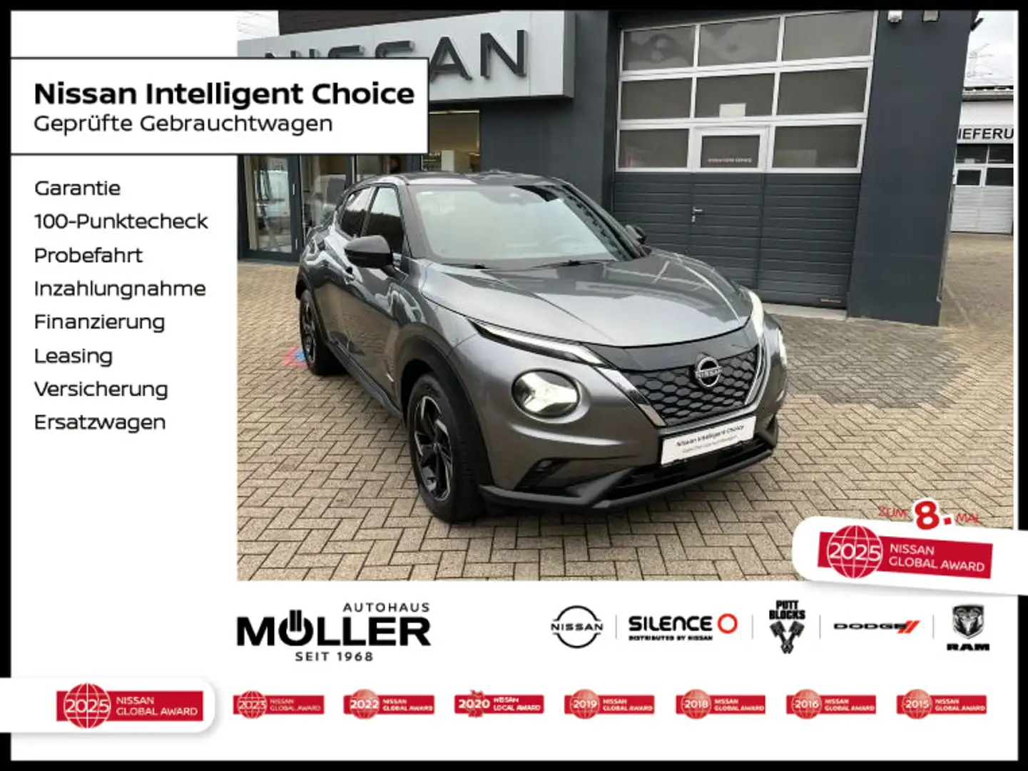 Nissan Juke 1.6 Hybrid N-Connecta Navi AVM Winter-Paket Grau - 1