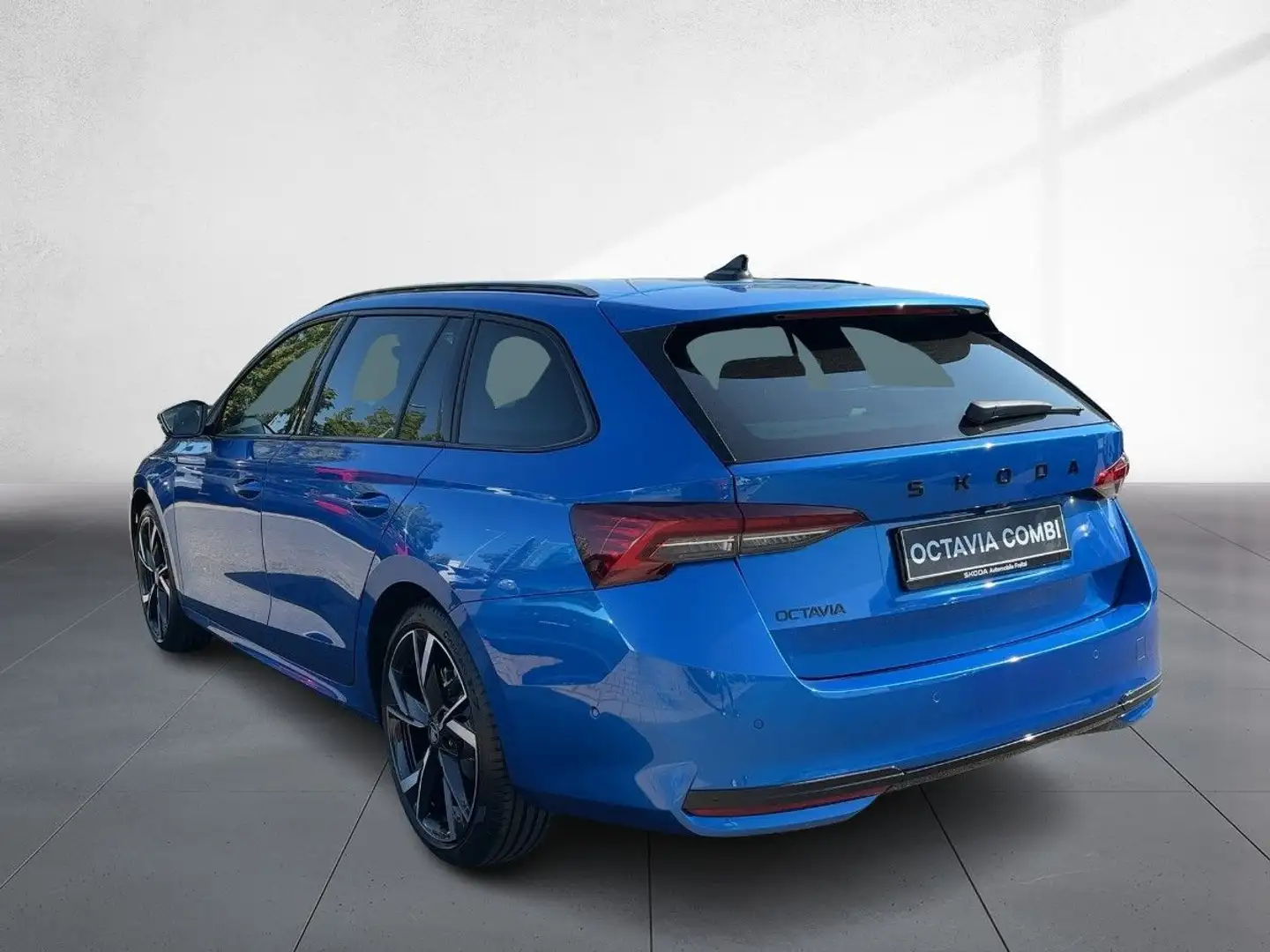 Skoda Octavia Com Sportline 2,0 TDI DSG STANDH NAV AHK Blau - 2