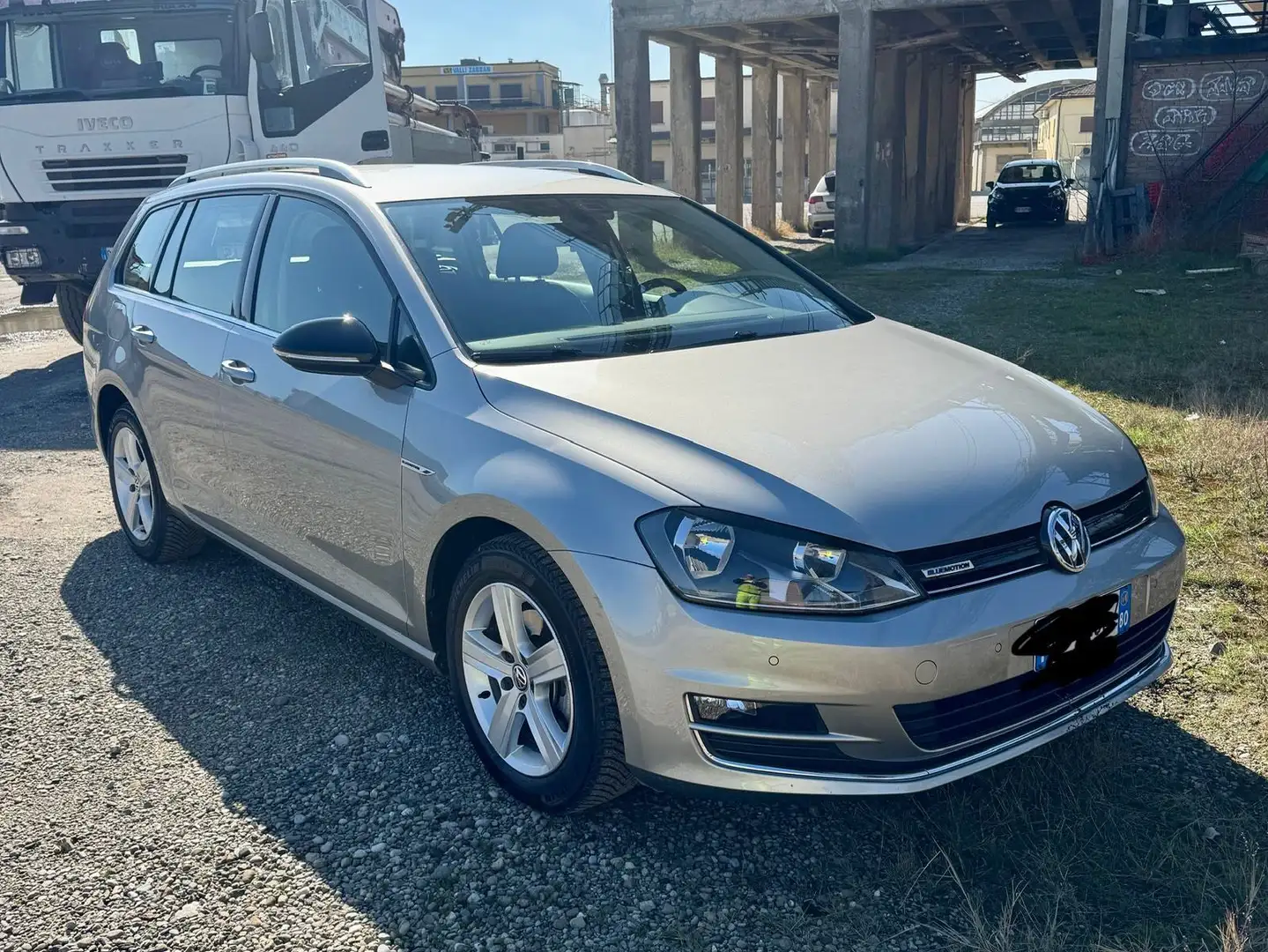 Volkswagen Golf Variant Golf Variant 1.4 tgi Highline Argento - 2