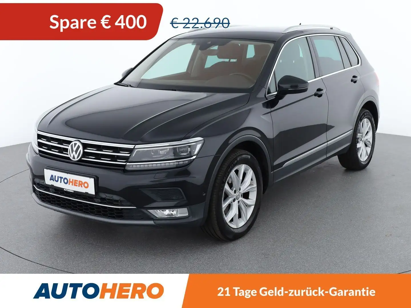 Volkswagen Tiguan 2.0 TDI Highline 4Motion Aut. *LED*ACC*SPUR*AHK* Schwarz - 1