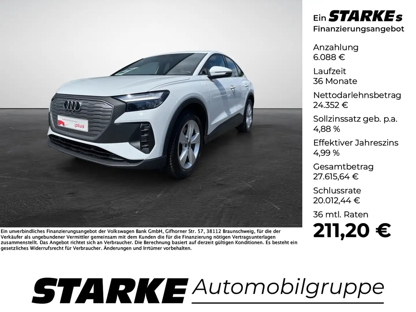 Audi Q4 e-tron Sportback 40 Weiß - 1