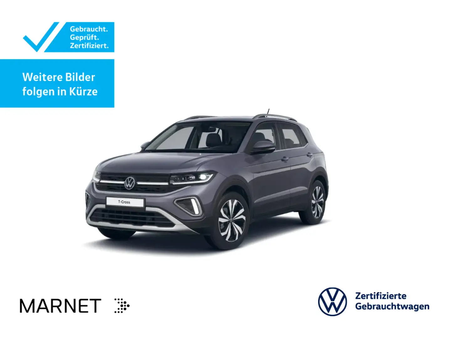 Volkswagen T-Cross 1.0 TSI Style*Navi*Anschlussgarantie* Grigio - 1