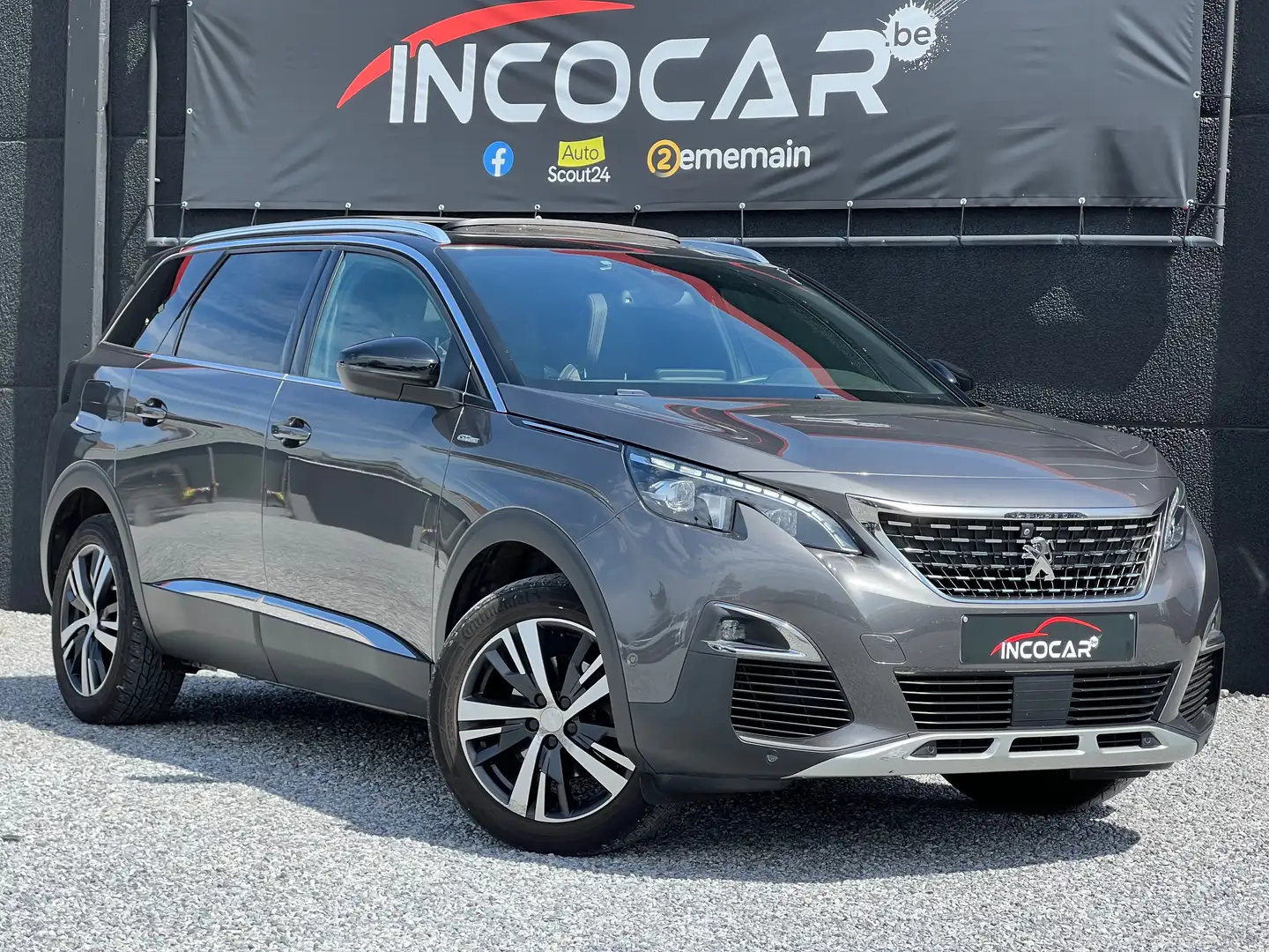 Peugeot 5008 1.6 BlueHDi GT Line * MARCHAND OU EXPORT * Gri - 1