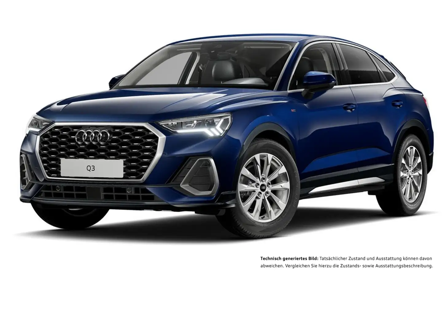 Audi Q3 Sportback 35 S LINE AHK CAM ACC LM18 E-KLAPPE Blau - 2