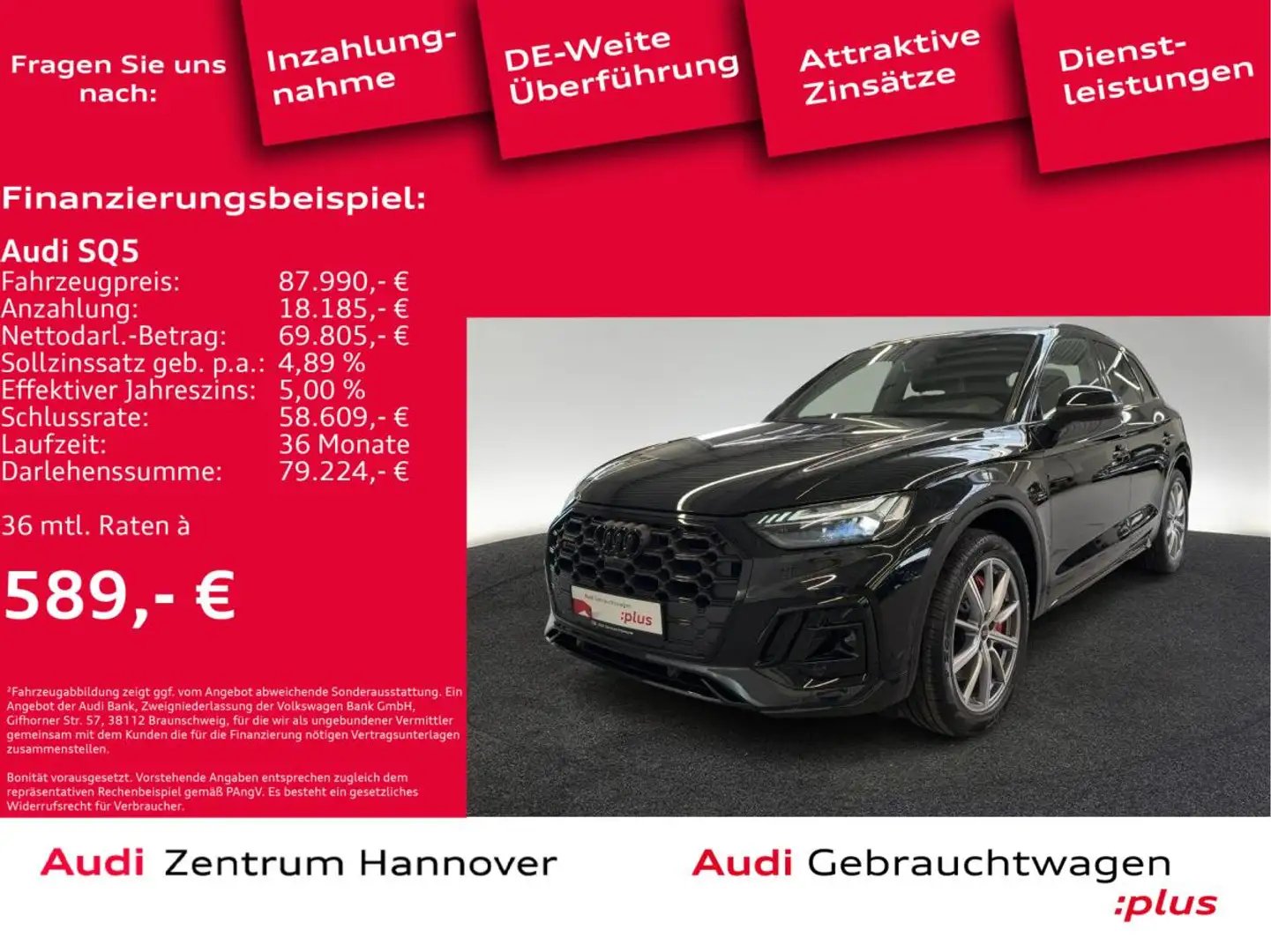 Audi SQ5 TDI tiptronic Schwarz - 2
