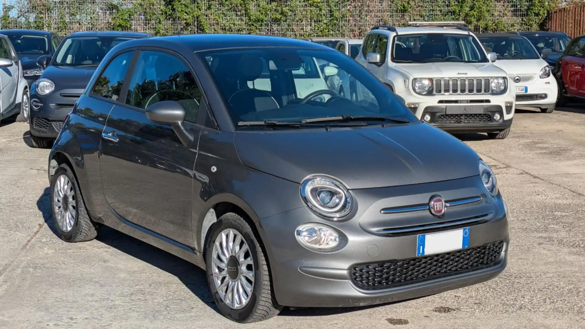 Fiat 500 HYBRID LOUNGE 1.0cc 70cv TETTO PANORAMA Grigio - 2