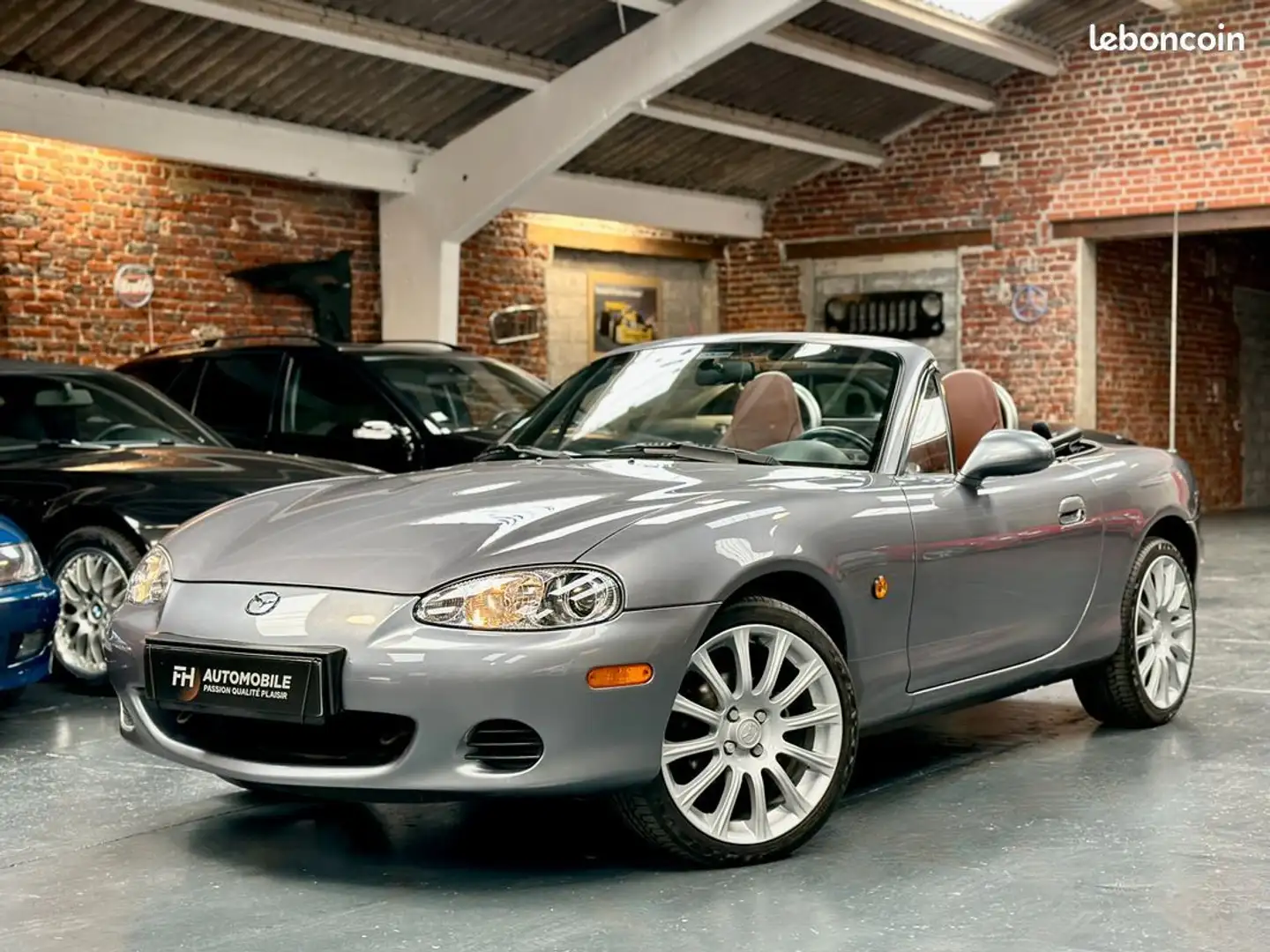 Mazda MX-5 NBFL 1.6L 110 ch Titanium Grey Sièges cuir chauffa Gris - 1