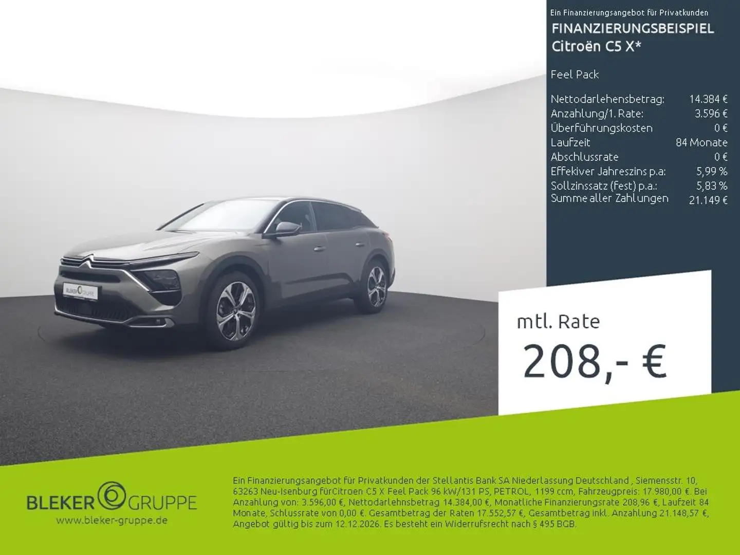 Citroen C5 X Feel Pack Grau - 1