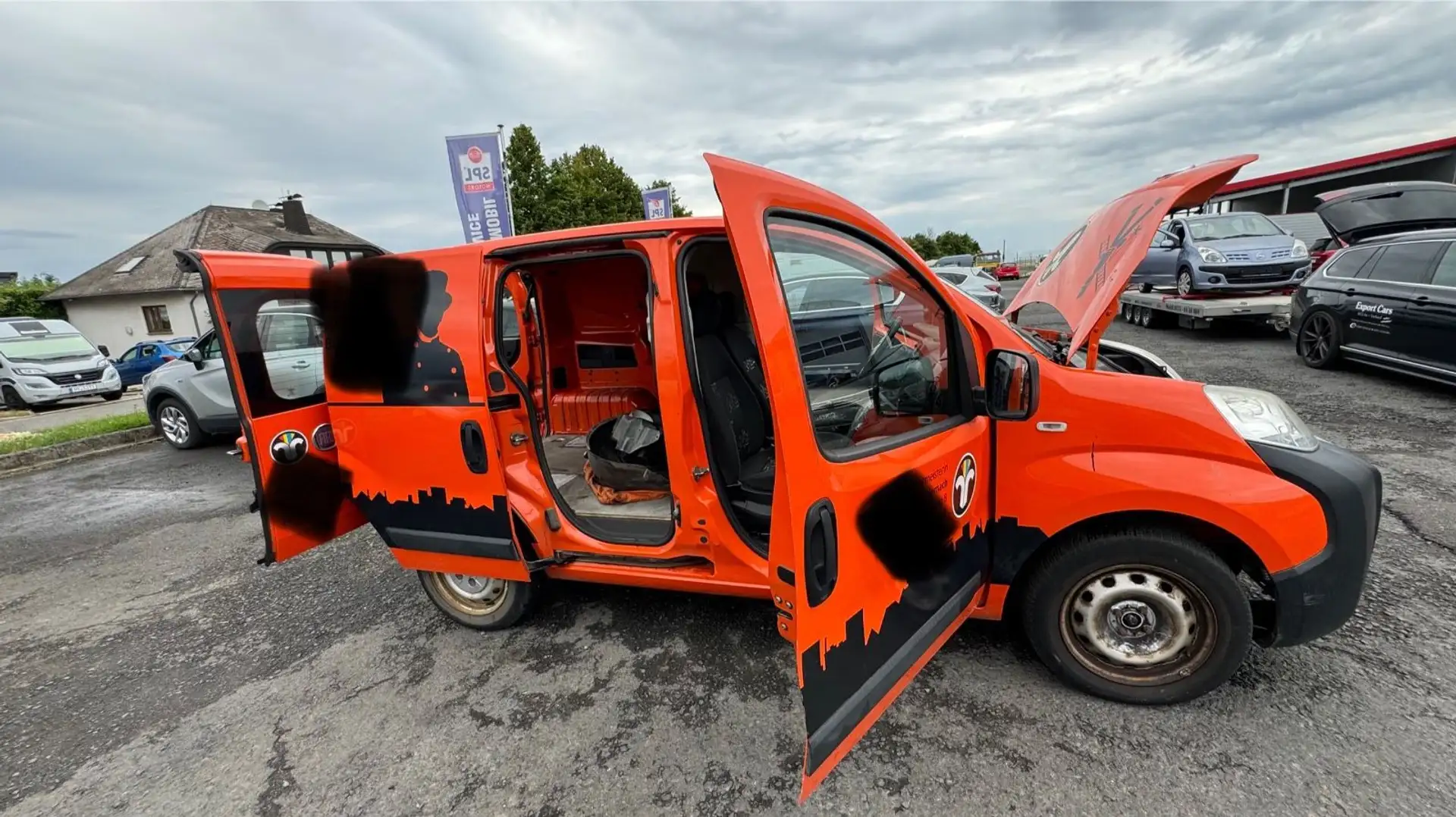 Fiat Fiorino KastenOrg KM 1.Hd.EURO5!ZVERST LESEN!FP! Narancs - 1