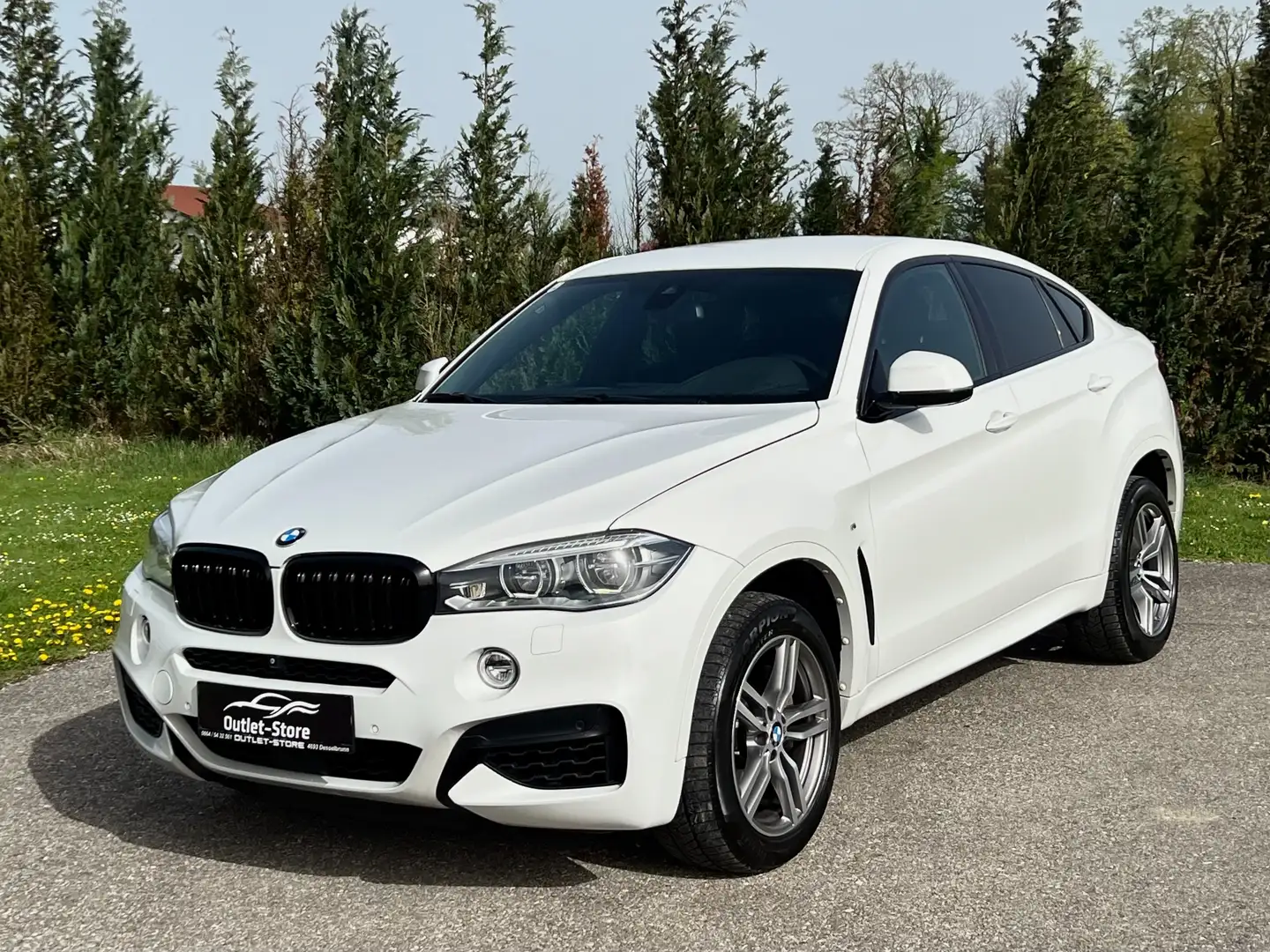 BMW X6 M 50d xDrive*Spur*LED*Alcantara*R-Kamera*AHK*HUD* Alb - 1