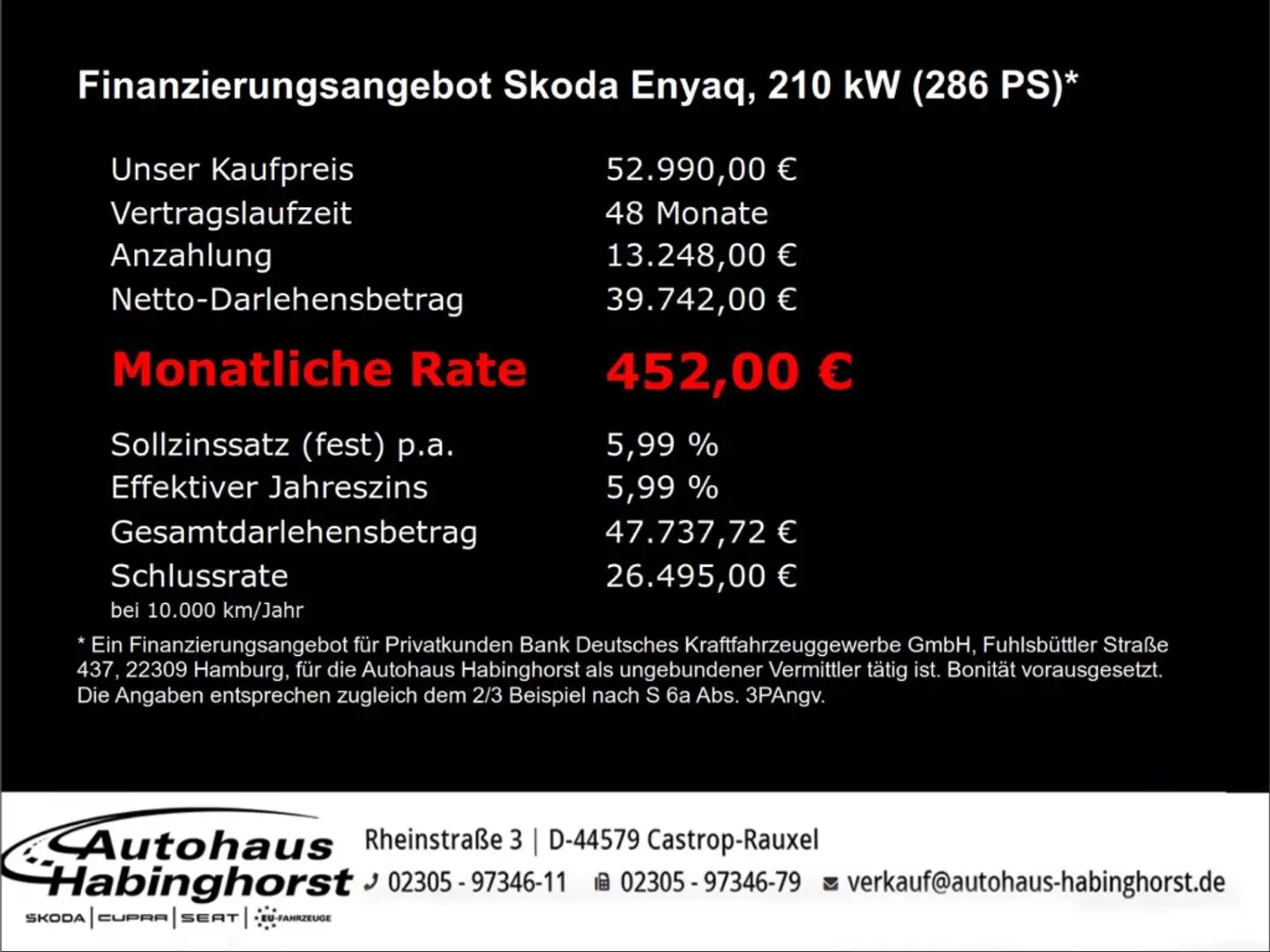 Skoda Enyaq 85 Sportline- 82 kWh Kamera Navi Pano AHK Schwarz - 2