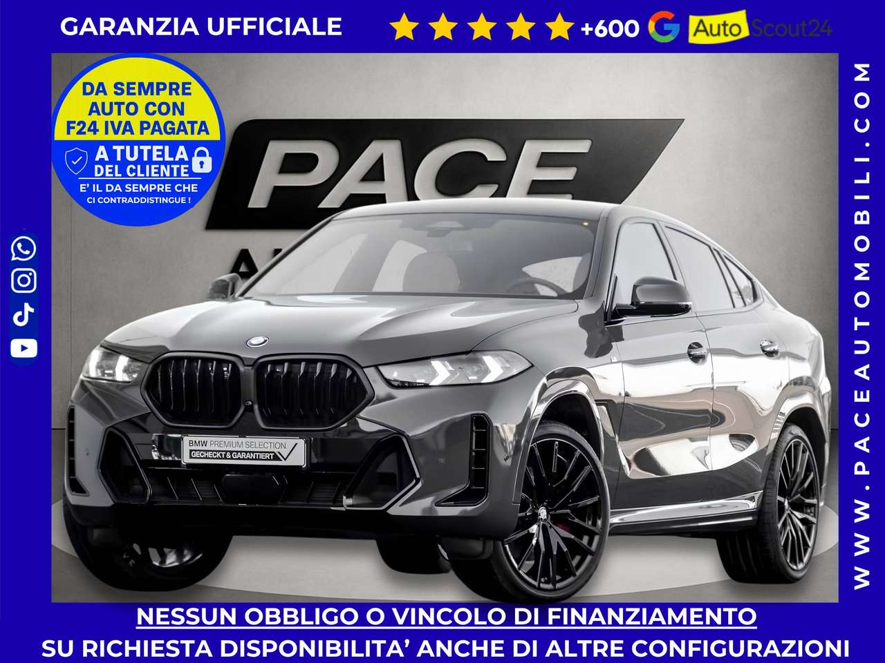 BMW X6 MSPORT M-SPORT M SPORT PRO TETTO BLACK PACK ACC 22
