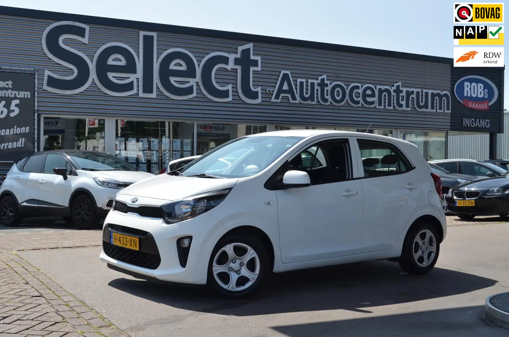 Kia Picanto 1.0 MPi ComfortPlusLine AIRCO|BLUETOOTH|ZEER ZUINI Wit - 1
