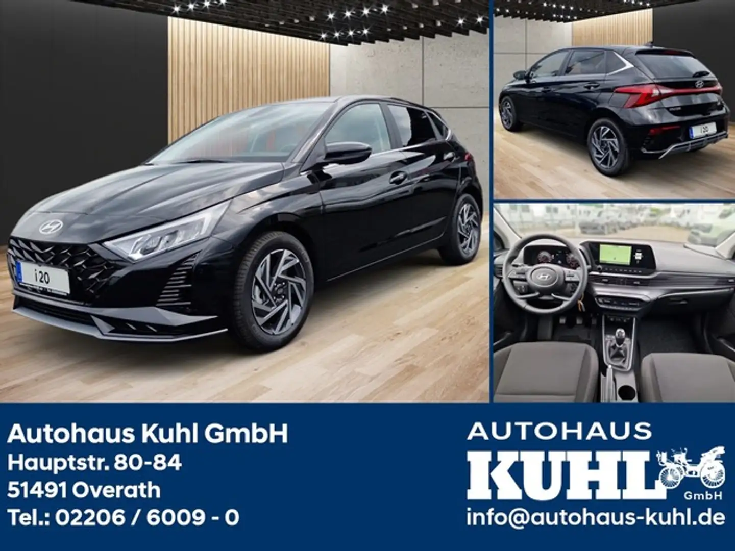 Hyundai i20 1.0 T-GDI Joker+ AHK Navi+Cam+Klimaauto+SHZ Noir - 1