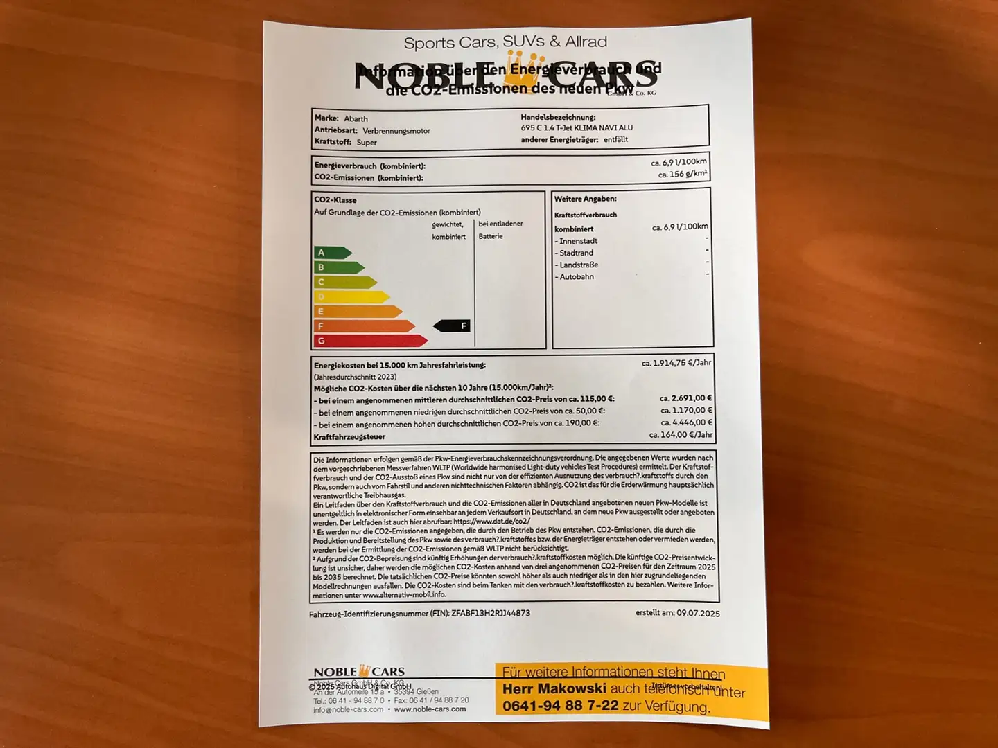 Abarth 695C Turismo Leder NAVI Beats 17 ALU Rot - 2