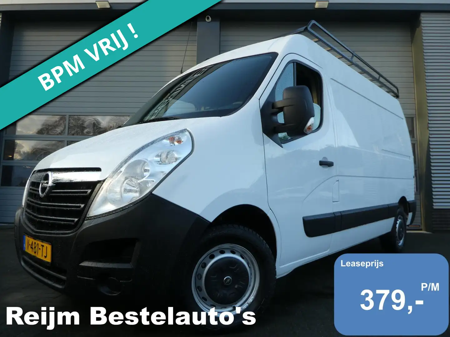 Opel Movano 2.3 CDTI 145pk L2H2 Airco. Trekhaak, Imperiaal, 3- Blanc - 1