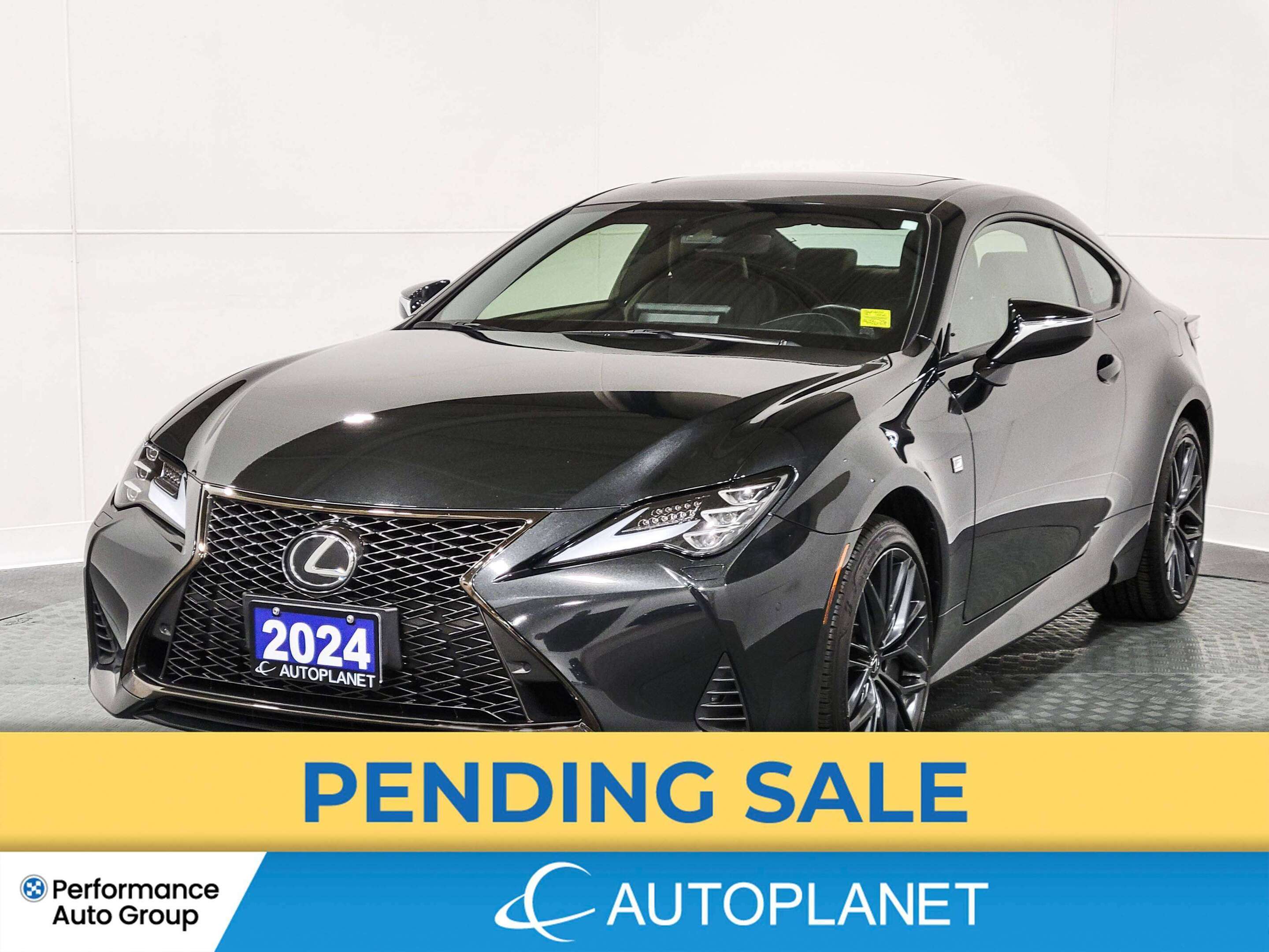 2024 Lexus RC 350 F-Sport 2 AWD, Sunroof, Back Up Cam, Navi!
