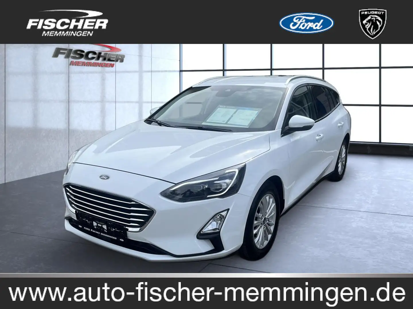 Ford Focus Titanium Bluetooth Navi LED Klima Blanc - 1