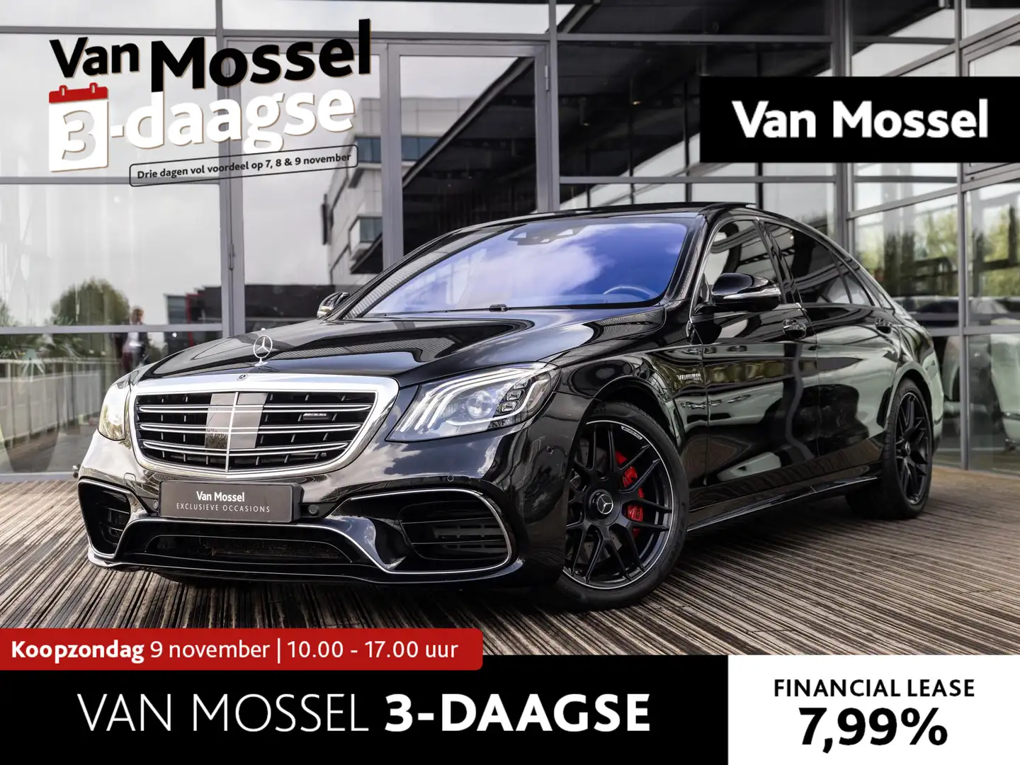 Mercedes-Benz S 63 AMG 4Matic+ Lang Premium Plus | BURMESTER | SOFTCLOSE Zwart - 1