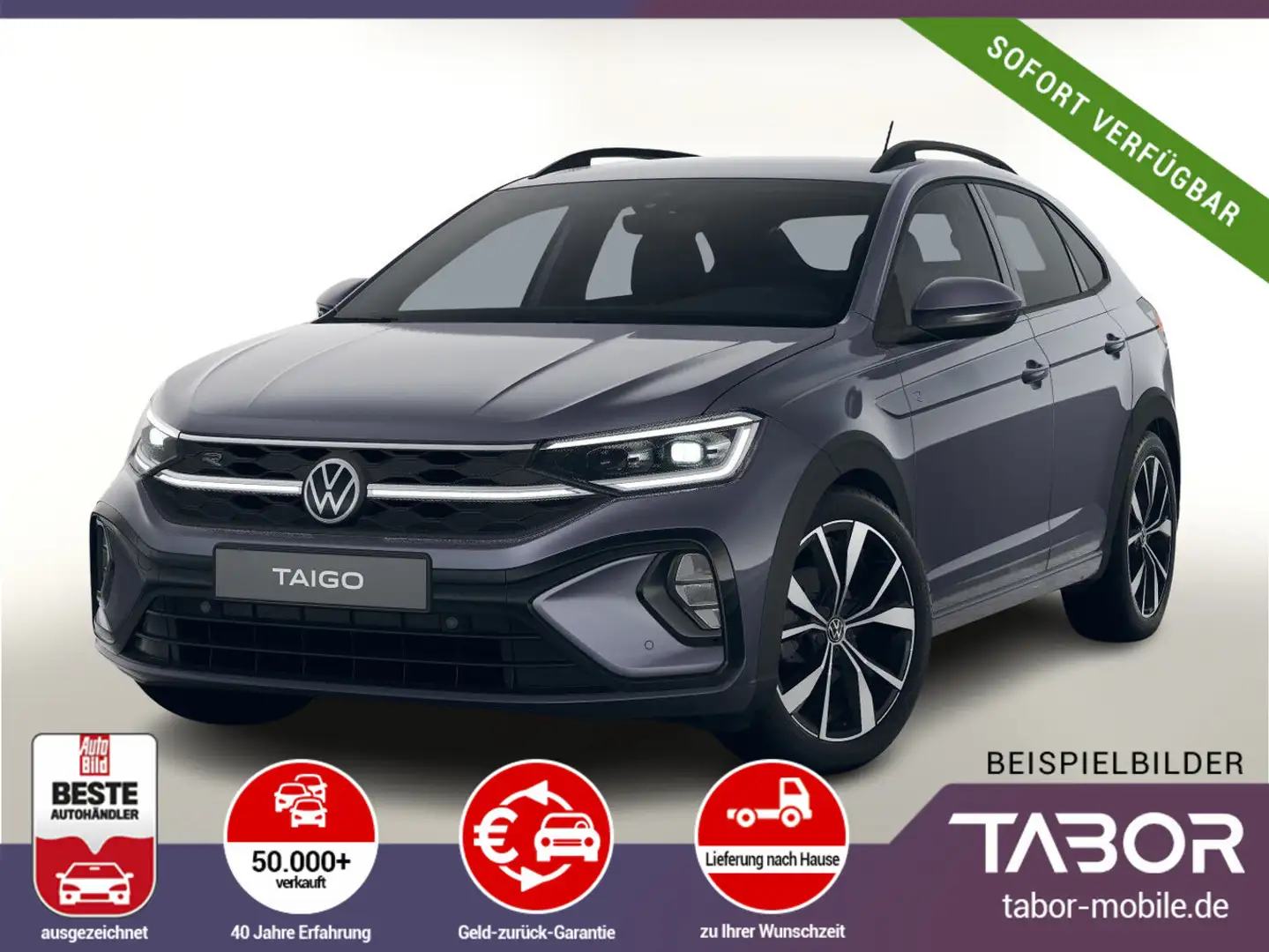 Volkswagen Taigo 1.0 TSI 115 DSG R-Line Matrix 2ZClim Kam Gris - 1
