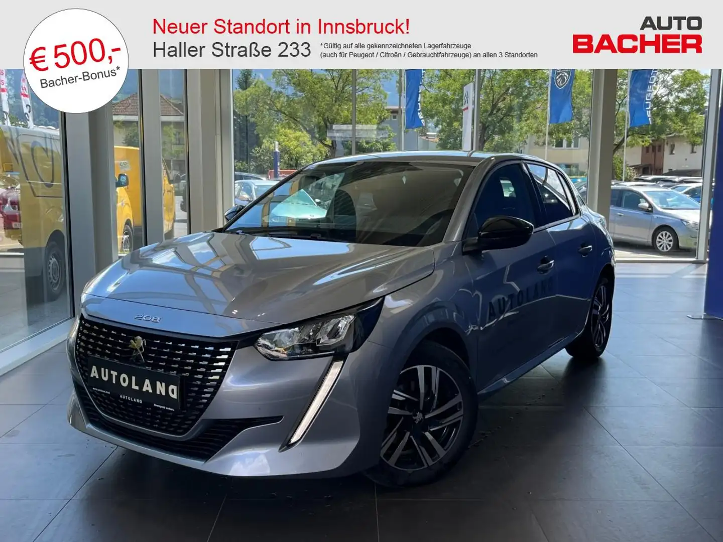 Peugeot 208 ALLURE PACK BHDI 100 Silber - 1