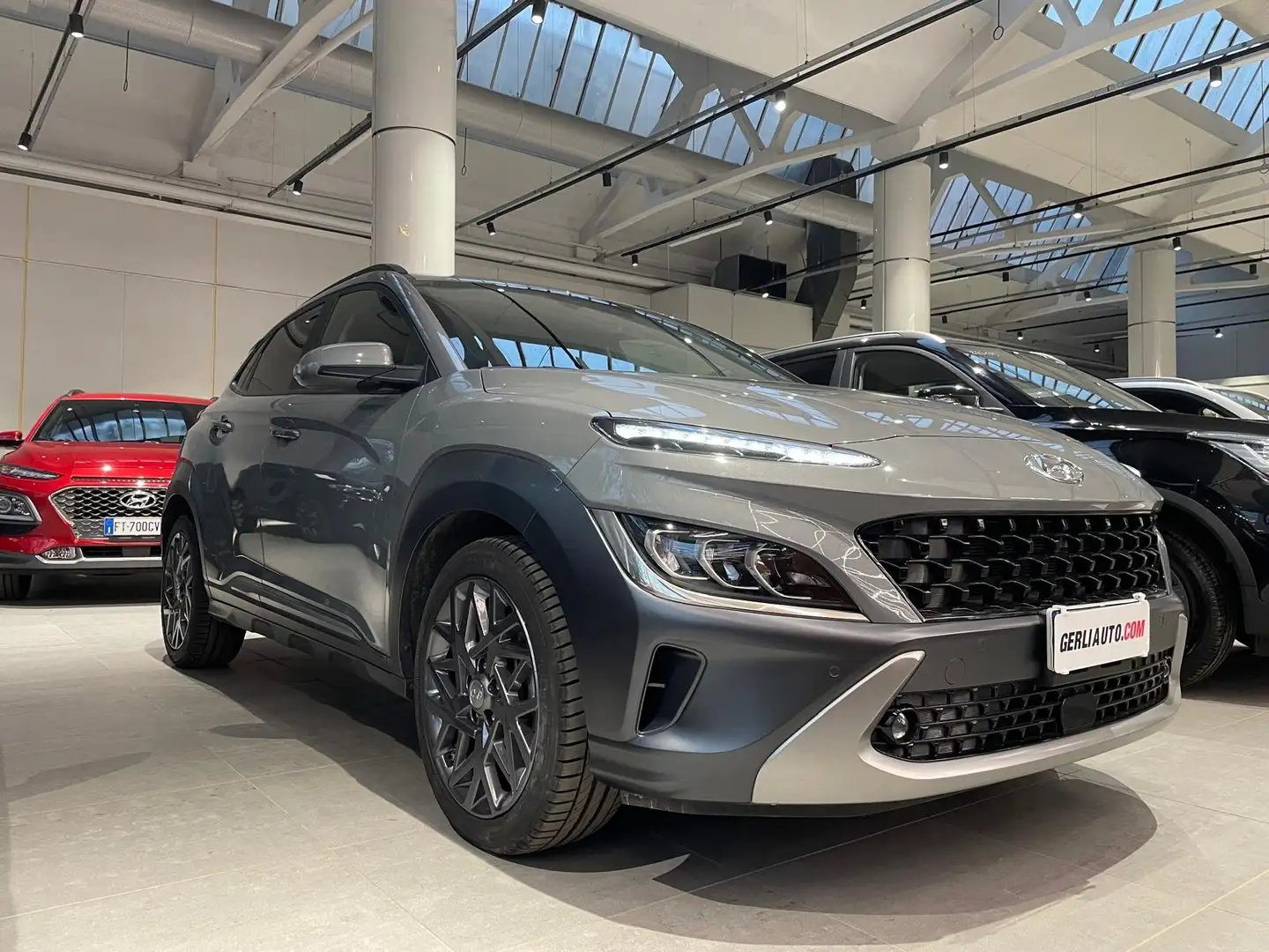 Hyundai KONA Kona 1.6 gdi hev Xline Safety Pack+18-Led -PROMO48 Grau - 1