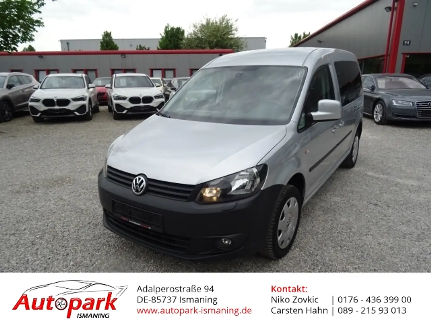 Volkswagen Caddy Kombi Maxi Soccer Trendl ine EcoFuel 2.0 Silber - 1