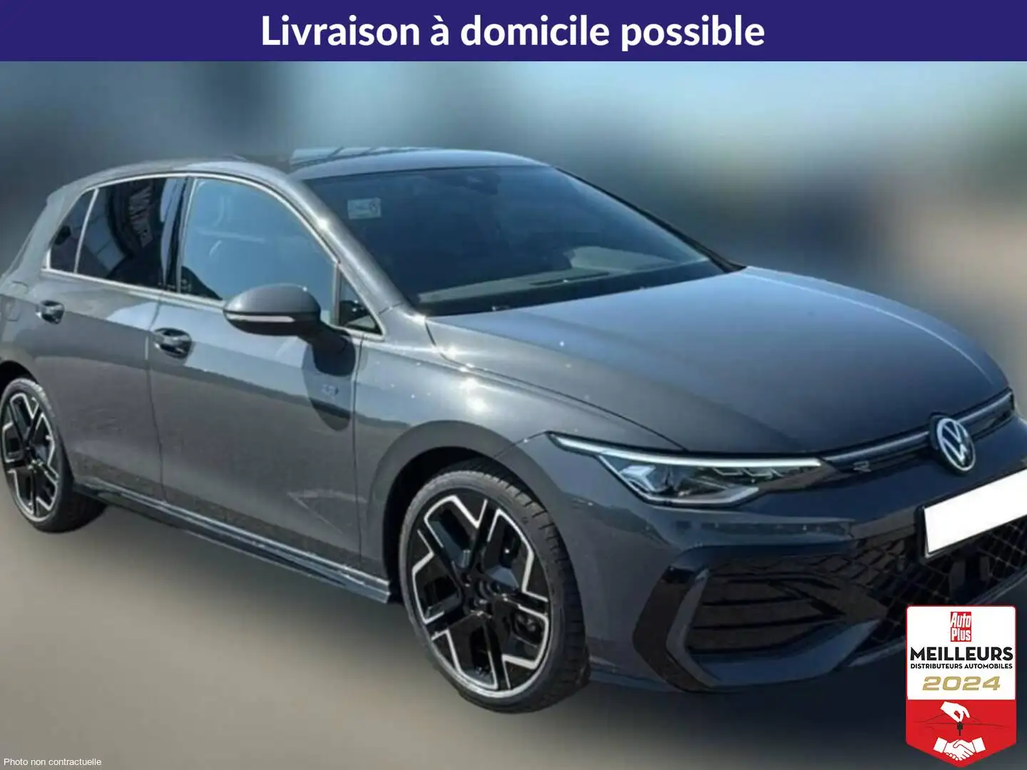 Volkswagen Golf 2.0 tdi 150 r-line dsg7 Gris - 2
