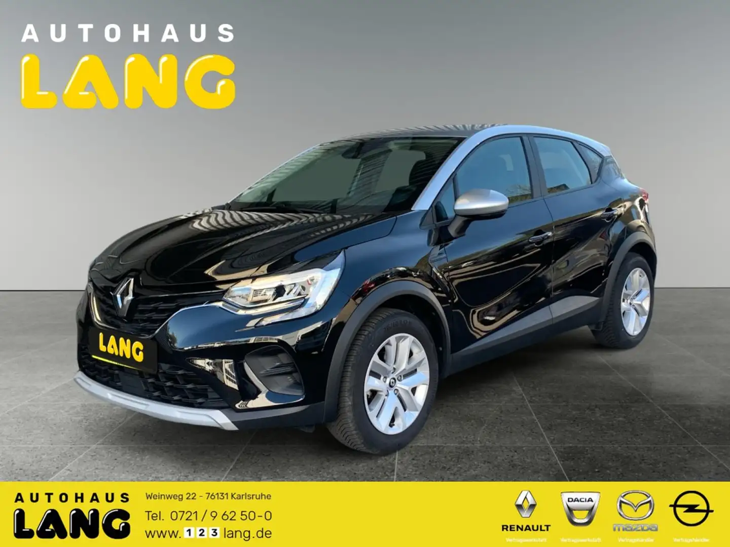Renault Captur II 1.0 TCe 90 EU6d Equilibre EASYLINK KLIMA EINPAR Schwarz - 1