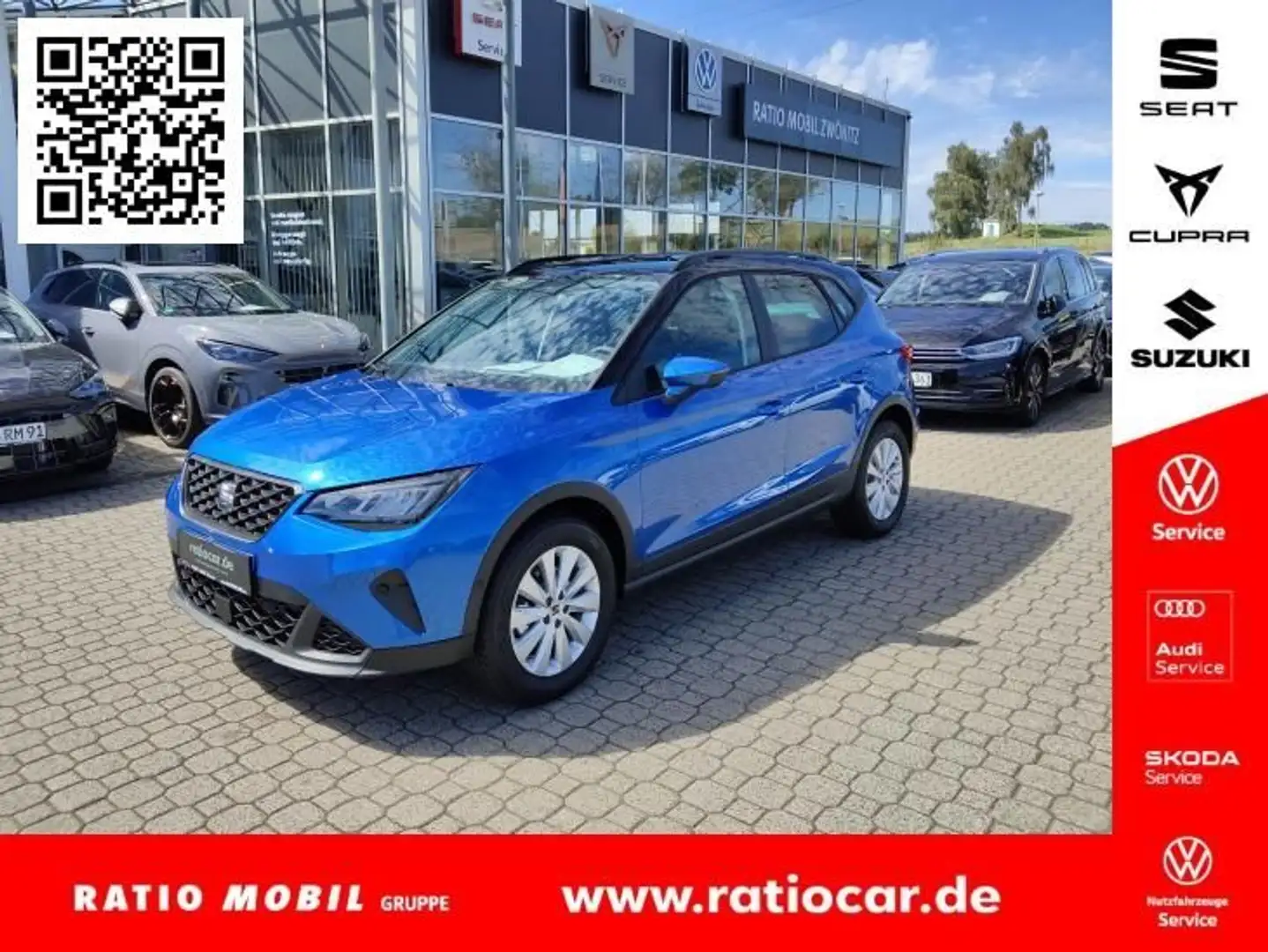 SEAT Arona ARONA ROAD EDITION 1.0 TSI PARKLENKASS. NAVI Blau - 1