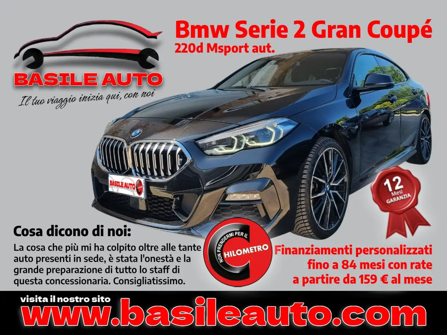 BMW 220 220d Gran Coupe Msport auto Noir - 1