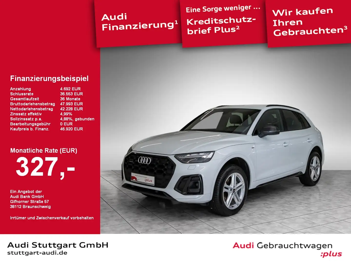 Audi Q5 40 TDI quattro S line Matrix Keyless Kamera Weiß - 1